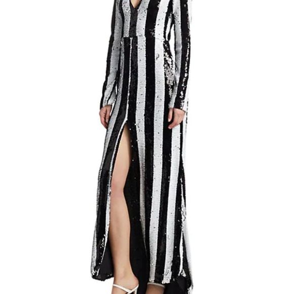 Rotate Birger Christensen Hillary Stripe Gown - Picture 2 of 3